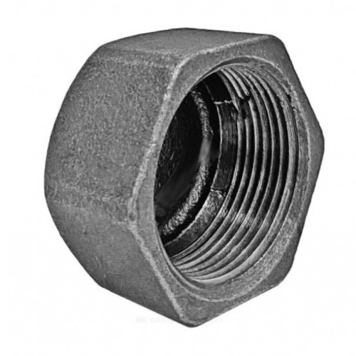 Заглушка чугунная торцевая оцинкованная ВР (ВН) 20 мм 3/4" ГОСТ 8963-75