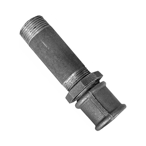 Сгон в сборе со стальной муфтой и контргайкой Ду 40 (1 1/2") в Новосибирске