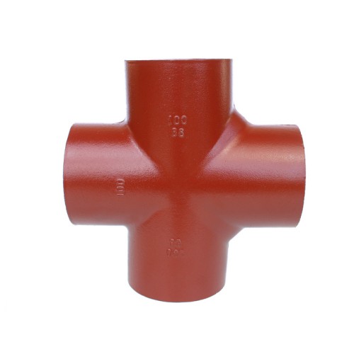 Крестовина чугунная SML Ду 150-100-100 88гр безраструбная Китай в Новосибирске