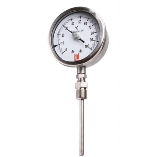 Термометр биметаллический радиальный Ру 25 ТБП-Р ЗТП 100х100 мм 1/2" в Новосибирске