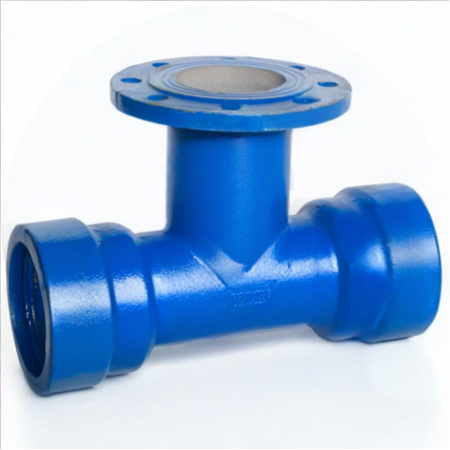 Тройник раструб-фланец ТРФ Ду 100-100 Тайтон ВЧШГ с ЦПП цинк+AL ГОСТ ISO 2531-2012 в Новосибирске