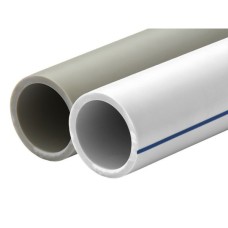 Труба полипропиленовая PP-RCT напорная серая армированная базальтовым волокном Ру 28 Wavin Ekoplastik FIBER BASALT PLUS 20х2,8 мм 4 м ГОСТ 32415-2013