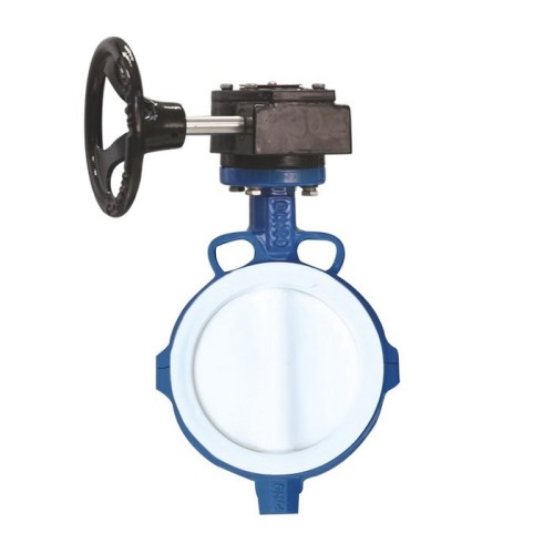 Затвор с чугунным диском и редуктором межфланцевый 2,5 МПа EPDM VP4458 Tecofi 150 мм в Новосибирске