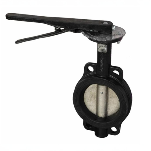 Затвор ручной с чугунным диском и рукояткой межфланцевый 1,6 МПа EPDM ЗДМ GG25 Ридан 100 мм в Новосибирске