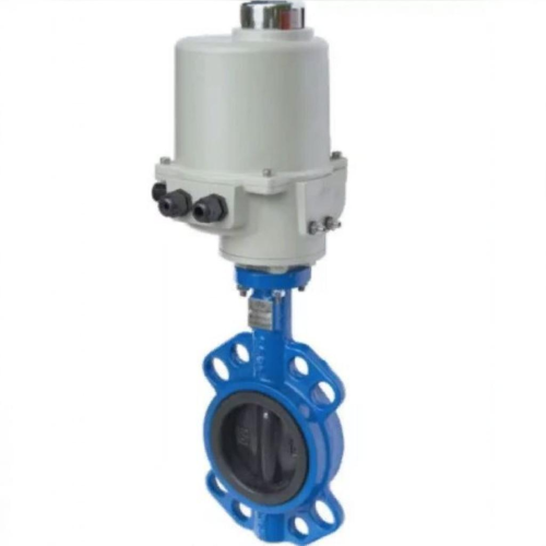 Затвор с чугунным диском и электроприводом межфланцевый 1,6 МПа EPDM ЗПФ GG25 ЛАЗ 150х55 мм в Новосибирске